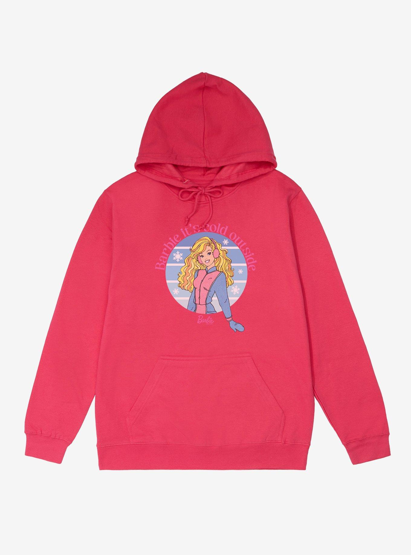 Barbie It's Cold Outside French Terry Hoodie, HELICONIA HEATHER, hi-res