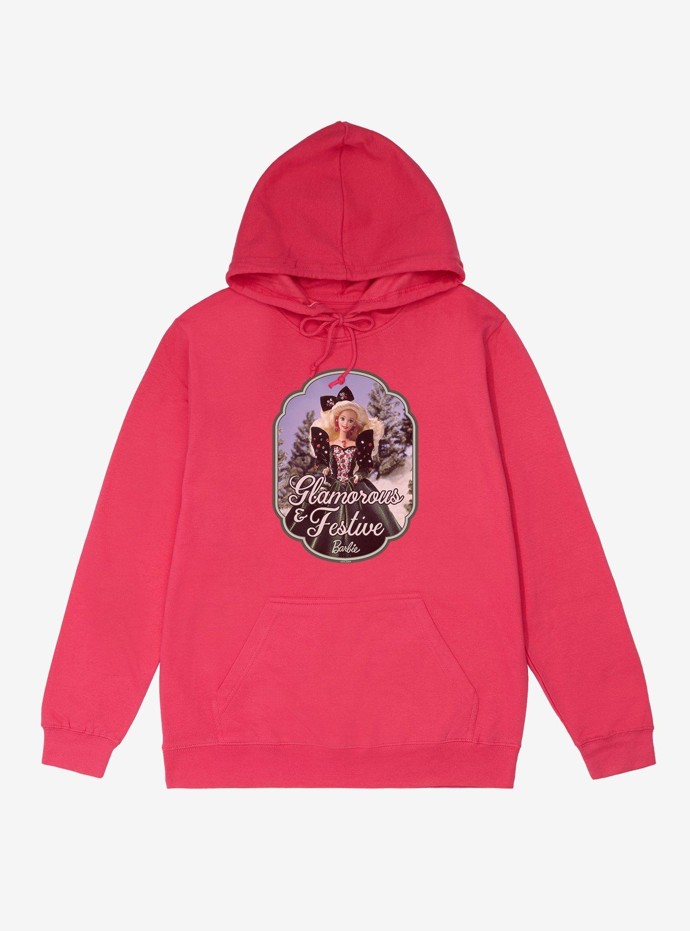 Barbie Glamorous & Festive French Terry Hoodie, HELICONIA HEATHER, hi-res