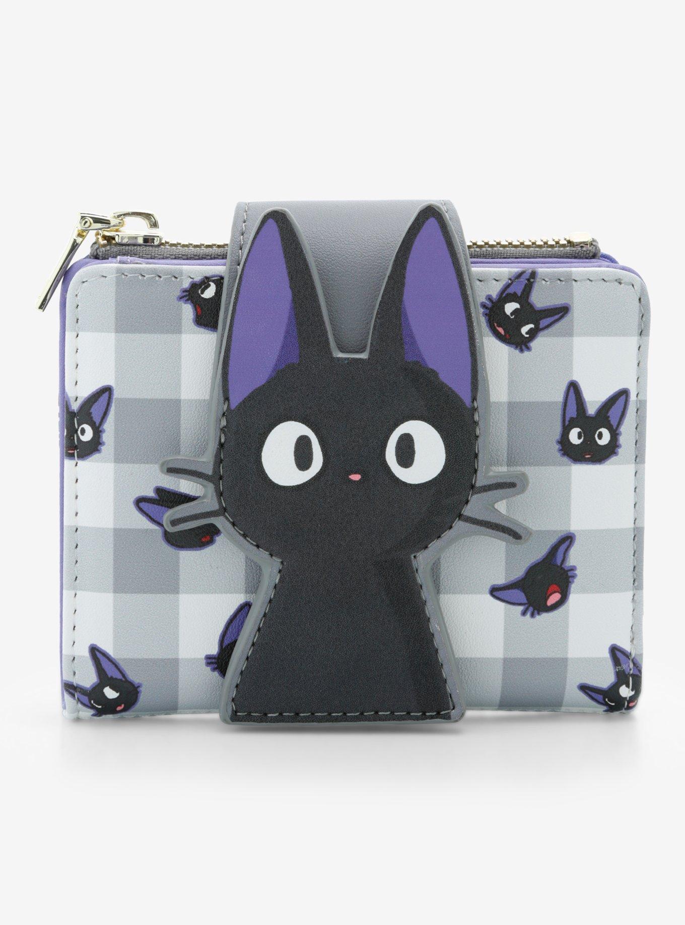 Her Universe Studio Ghibli® Kiki's Delivery Service Jiji Gingham Mini Wallet, , hi-res