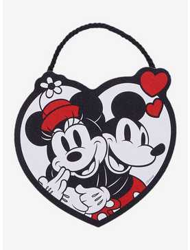 Disney Mickey Mouse & Minnie Mouse Heart Hanging Wall Art, , hi-res