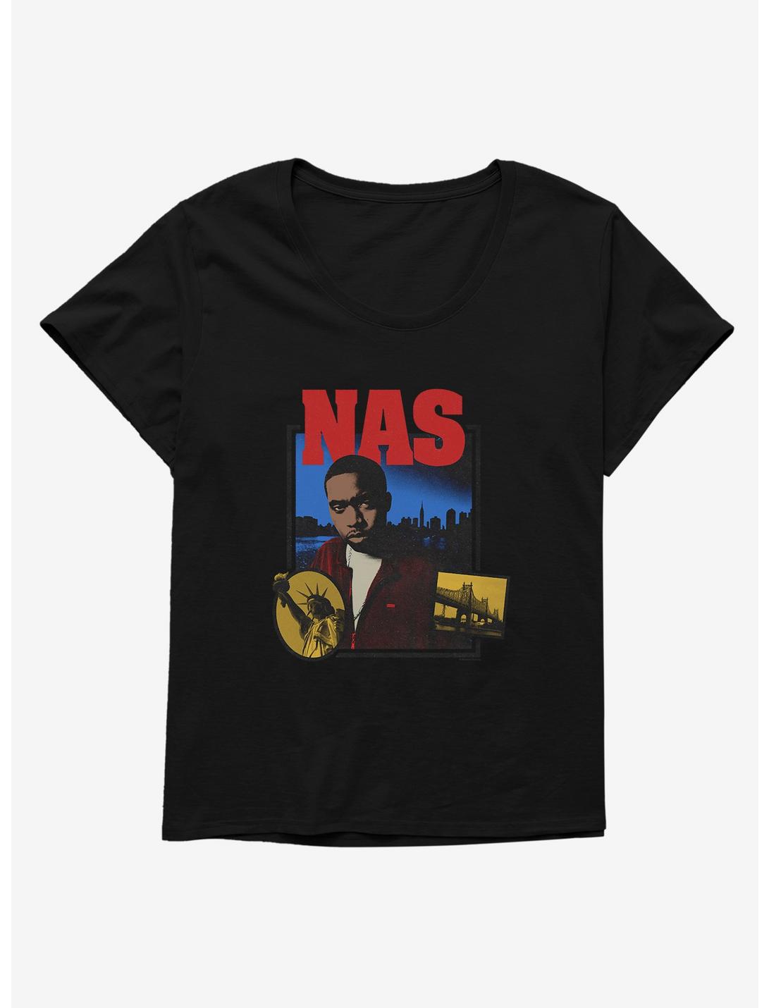 Nas New York State Of Mind Girls T-Shirt Plus Size, BLACK, hi-res