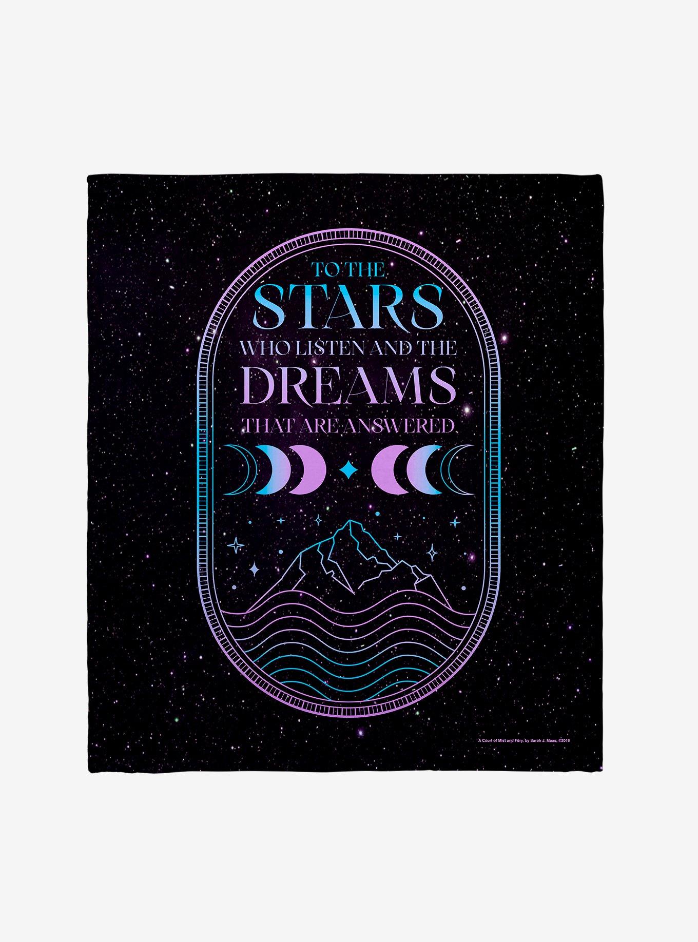 A Court Of Mist & Fury Stars And Dreams Throw Blanket, , hi-res