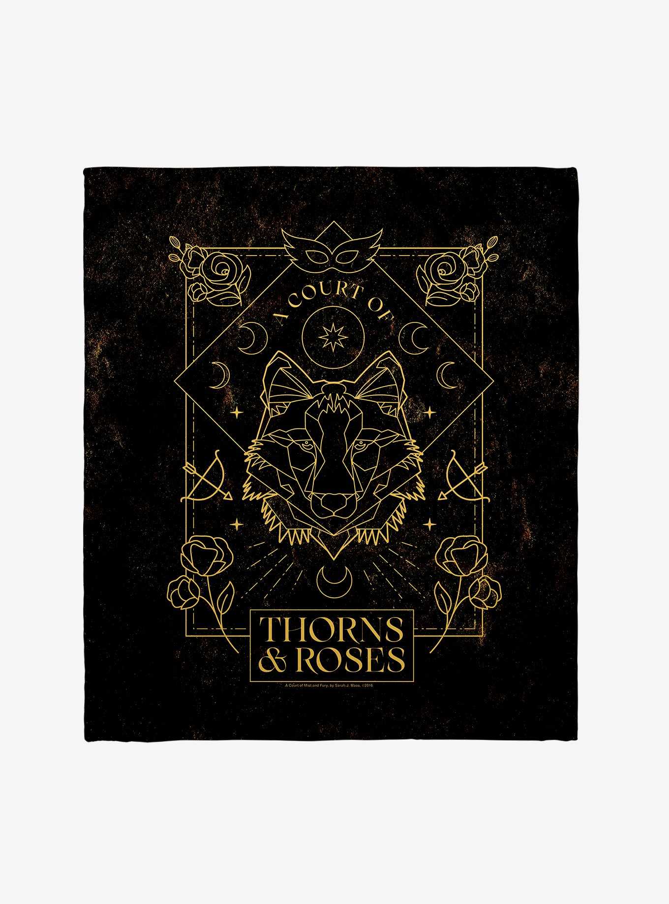 A Court Of Thorns & Roses Title Throw Blanket, , hi-res