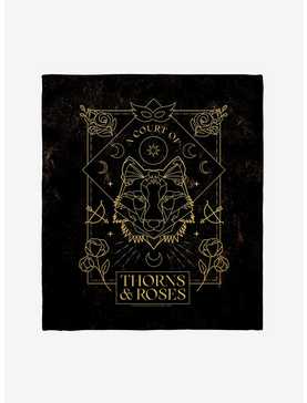 A Court Of Thorns & Roses Title Throw Blanket, , hi-res