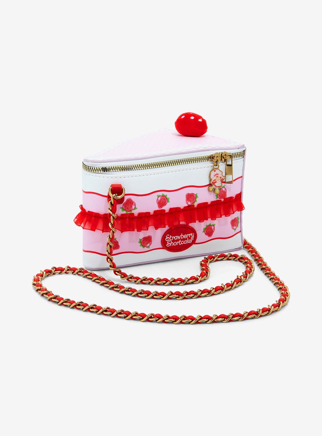 Strawberry Shortcake Cake Slice Figural Crossbody Bag, , hi-res