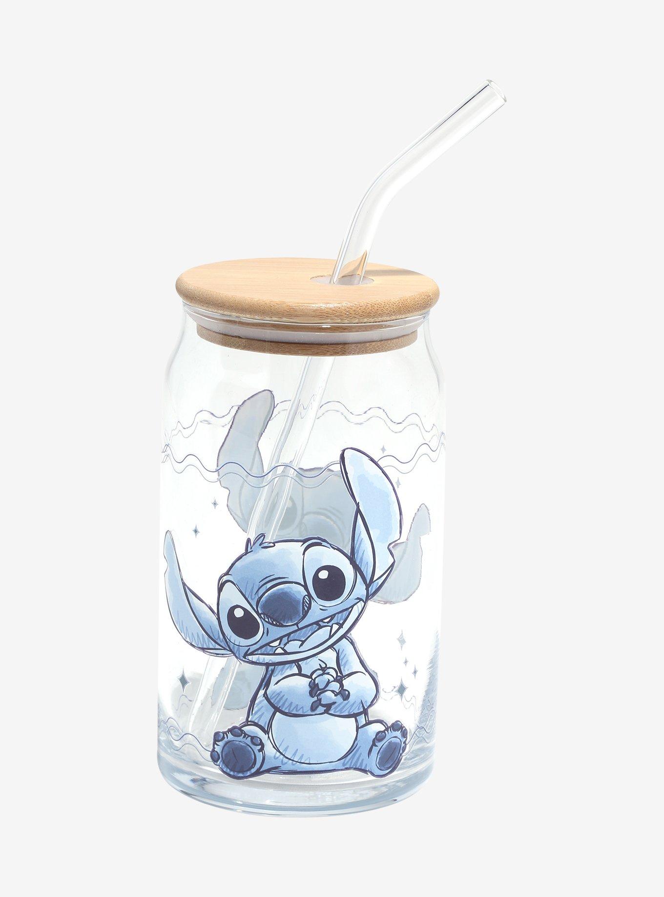 Disney Stitch Portrait Glass Cup