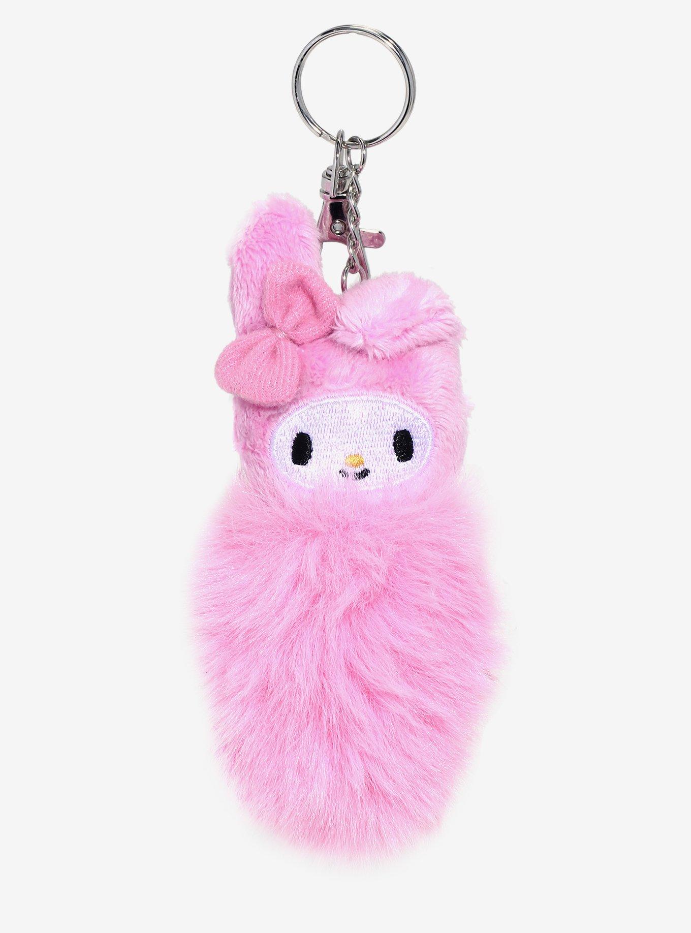 My Melody Fox Tail Plush Key Chain, , hi-res