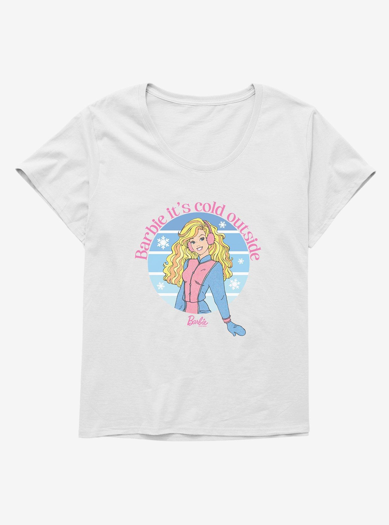 Barbie It's Cold Outside Girls T-Shirt Plus Size, WHITE, hi-res