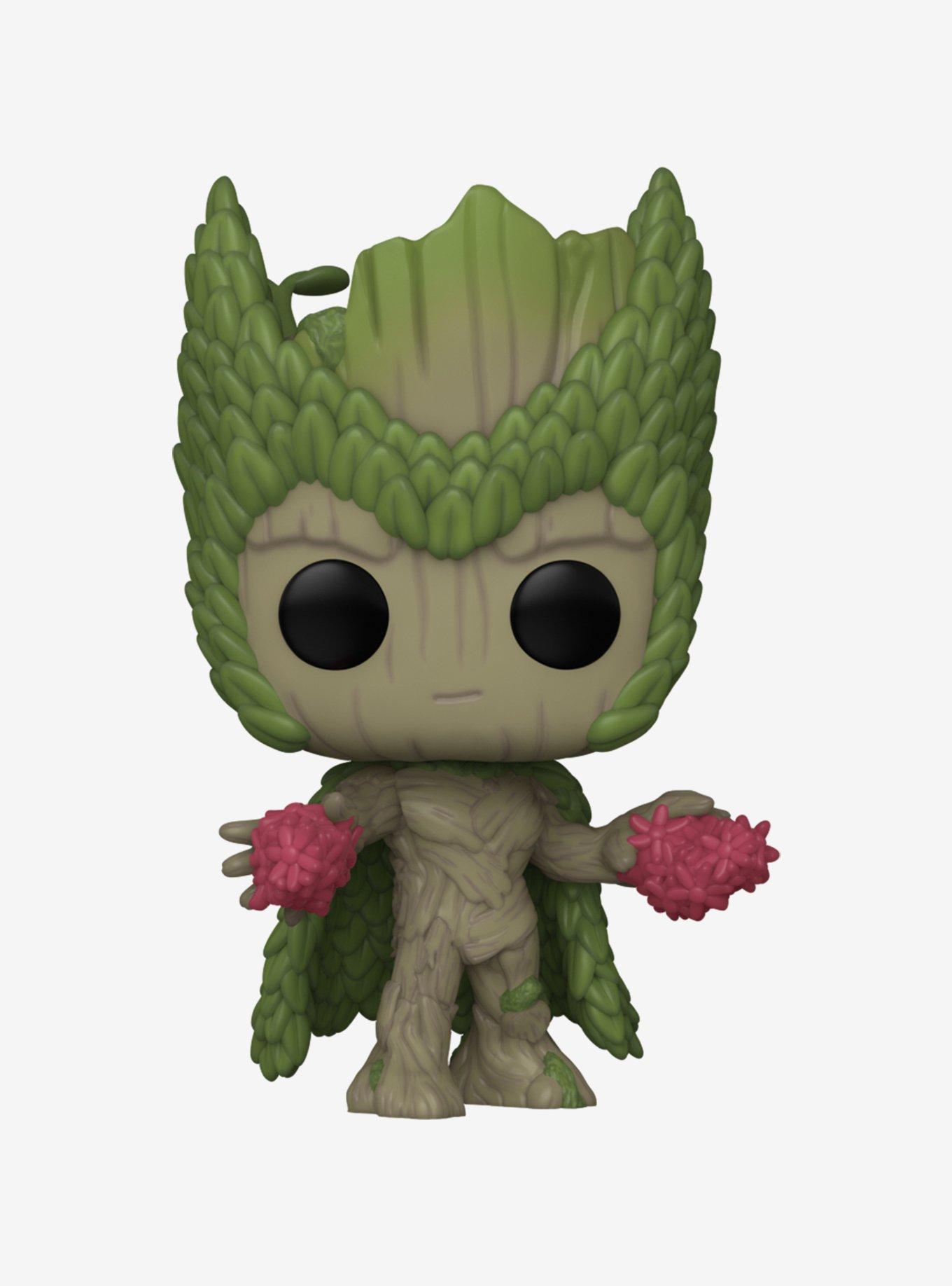 Funko Marvel We Are Groot Pop! Groot As Scarlet Witch Vinyl Bobble-Head Figure, , hi-res