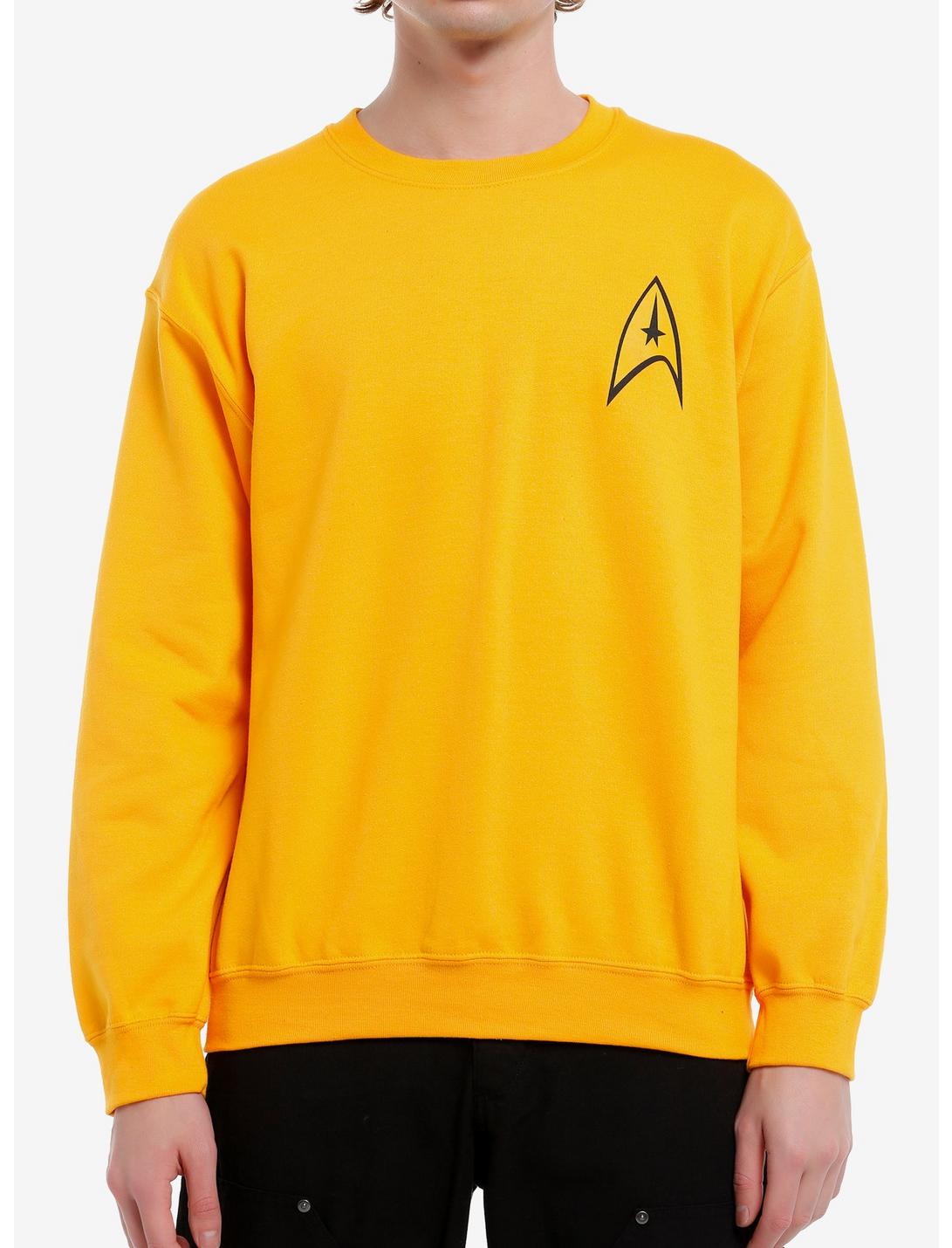 Our Universe Star Trek Yellow Command Sweatshirt Our Universe Exclusive, GOLDEN YELLOW, hi-res