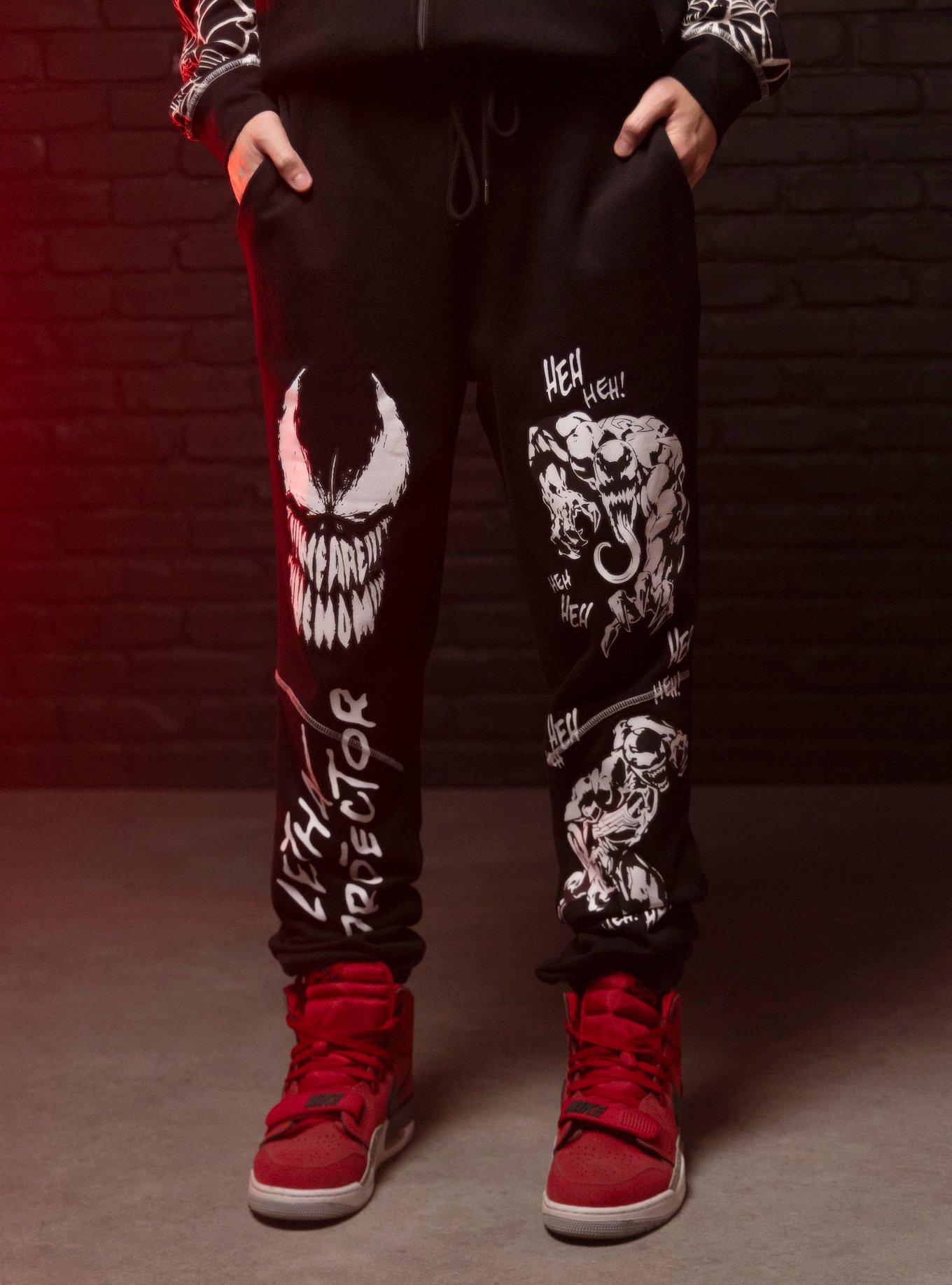 Our Universe Marvel Venom Lethal Protector Jogger Sweatpants, BLACK  WHITE, hi-res