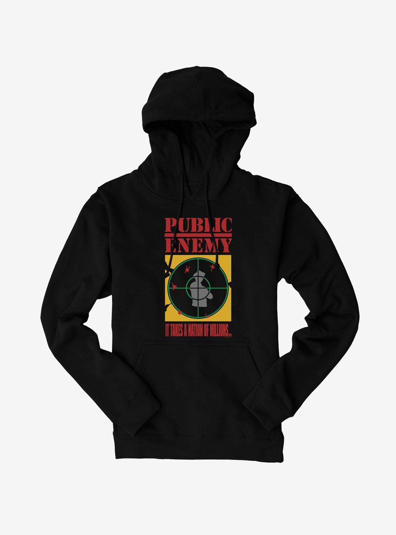 Public Enemy Takes A Nation Of Millions Hoodie, BLACK, hi-res