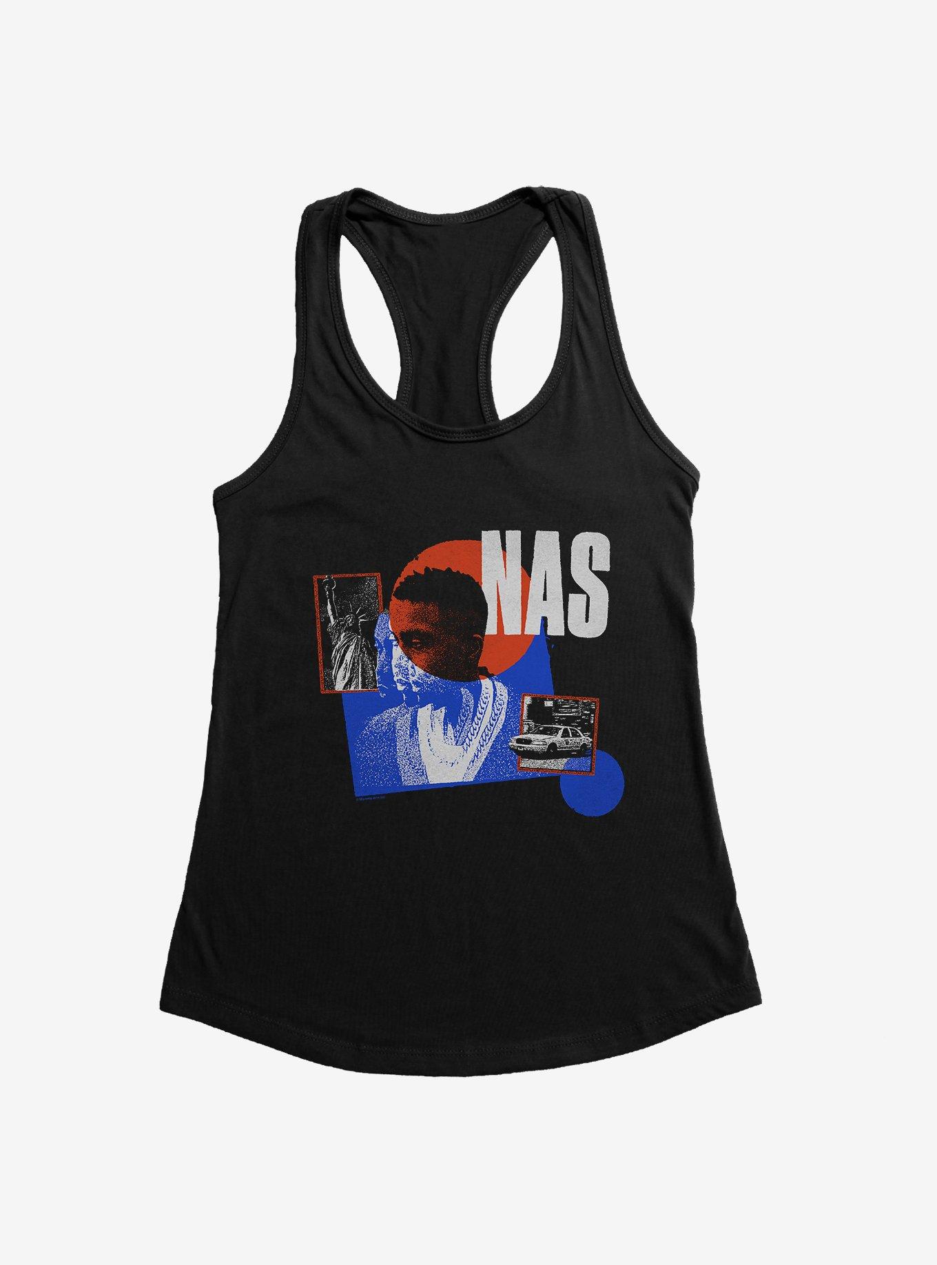 Nas Streets Of New York Girls Tank, BLACK, hi-res