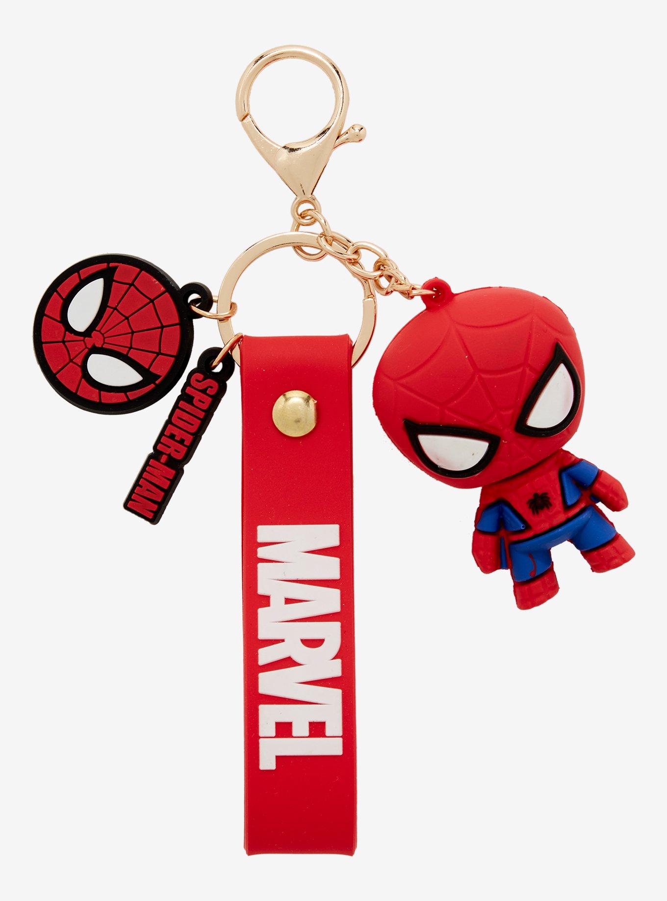 kith spider-man キーホルダー Marvel Spider-Man Wristlet Keychain | BoxLunch