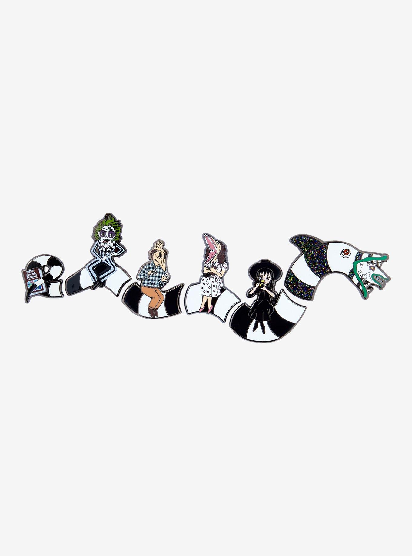 Loungefly Beetlejuice Sandworm Characters Blind Box Enamel Pin, , hi-res