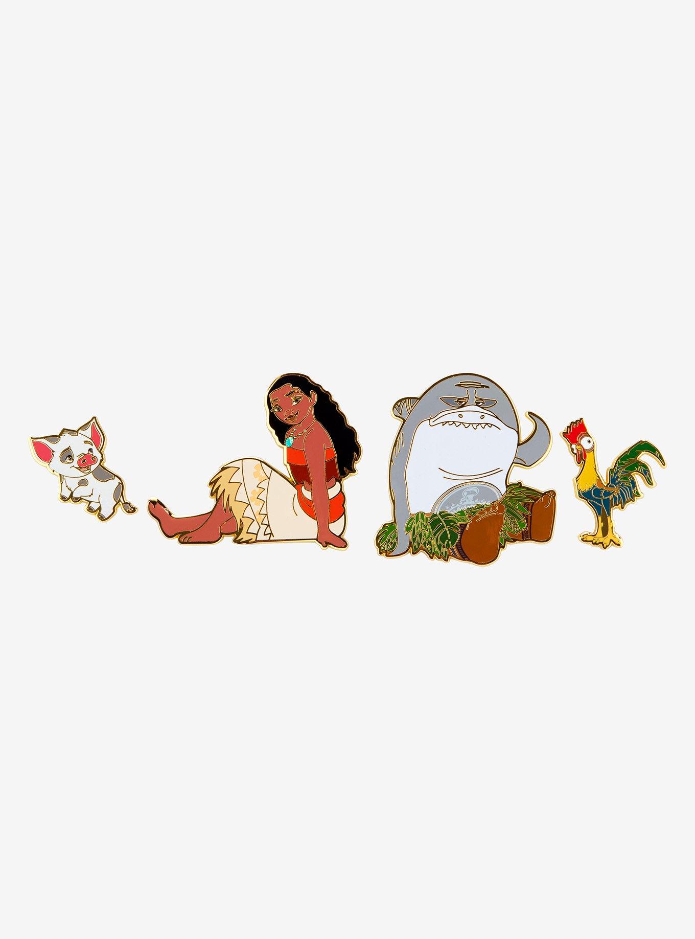 Loungefly Disney Moana Character Enamel Pin Set — BoxLunch Exclusive, , hi-res