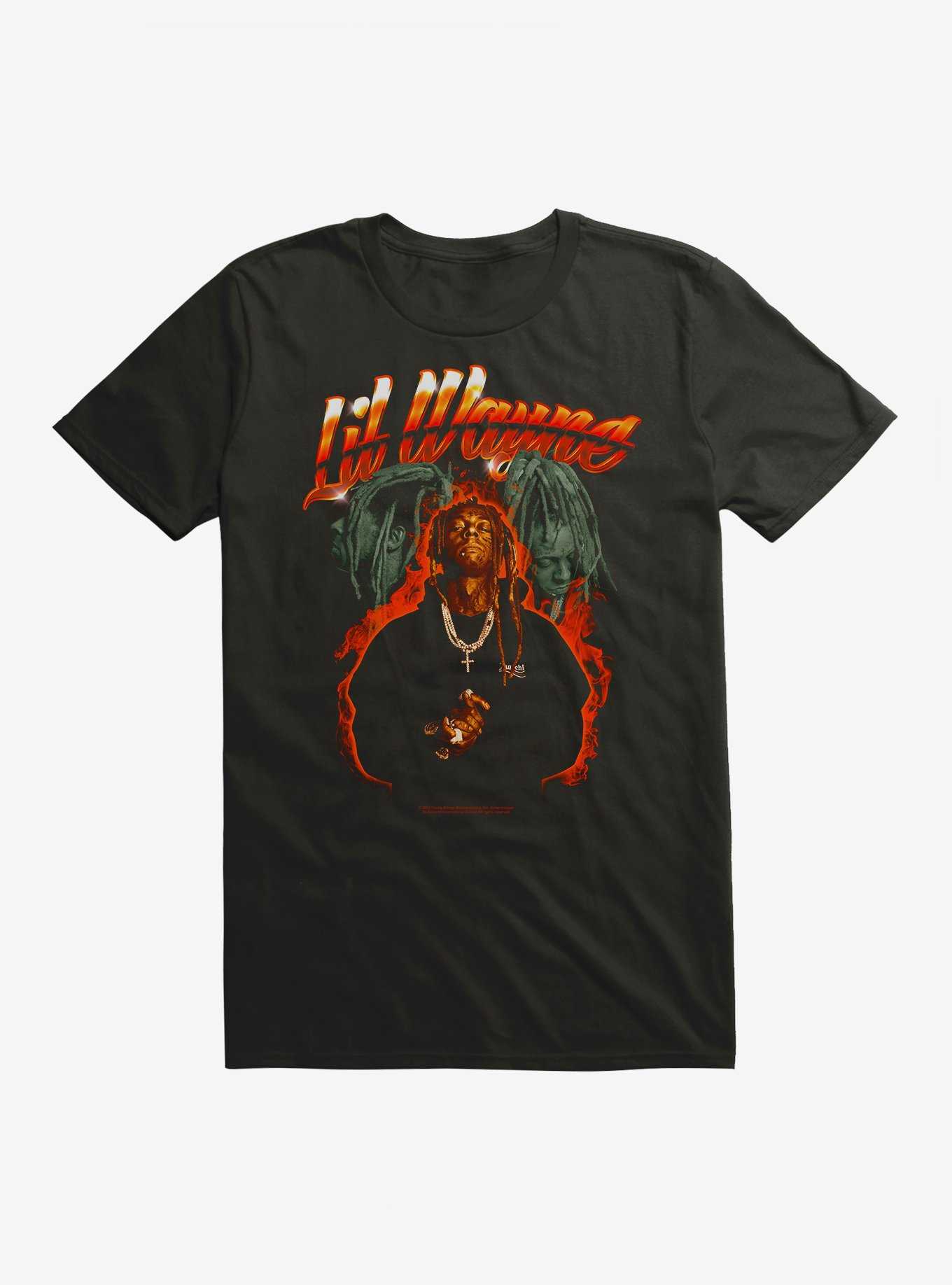 Lil Wayne Flames T-Shirt, , hi-res