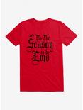 Tis The Season To Be Emo T-Shirt, RED, hi-res