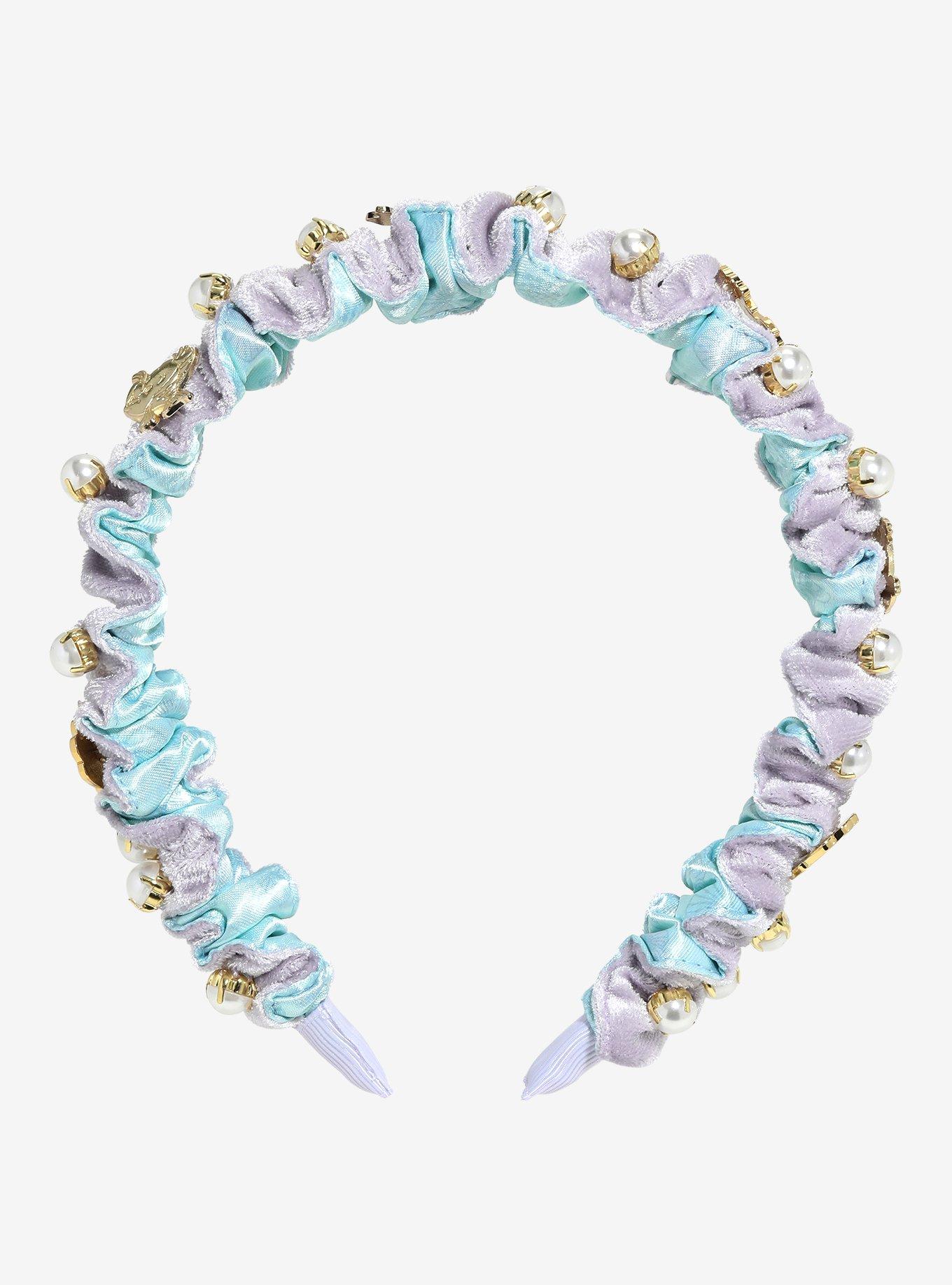 Disney The Little Mermaid Ariel Pearl Velvet Headband &mdash; BoxLunch Exclusive, , hi-res