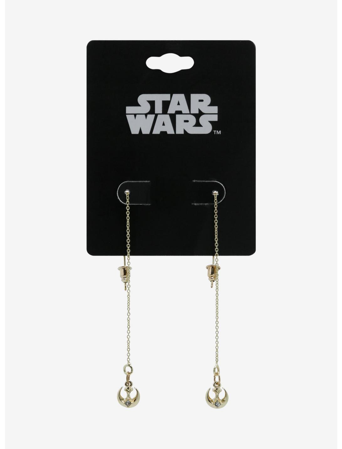 Star Wars Rebel Charm Threader Earrings - BoxLunch Exclusive, , hi-res