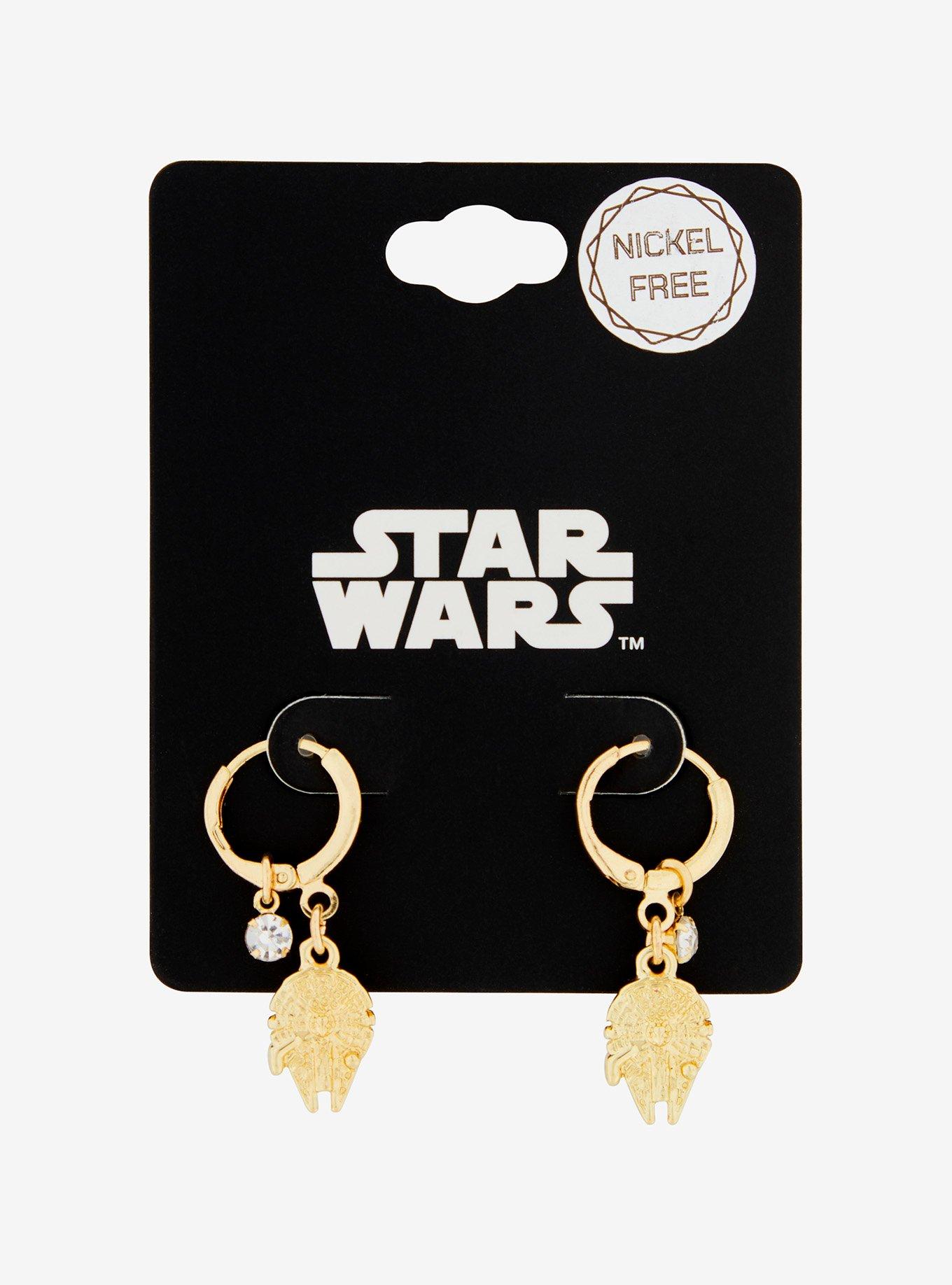 Star Wars Millennium Falcon Hoop Earrings — BoxLunch Exclusive