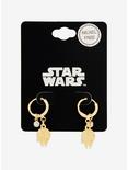 Star Wars Millennium Falcon Hoop Earrings — BoxLunch Exclusive, , hi-res