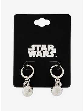 Star Wars Death Star Hoop Earrings — BoxLunch Exclusive, , hi-res