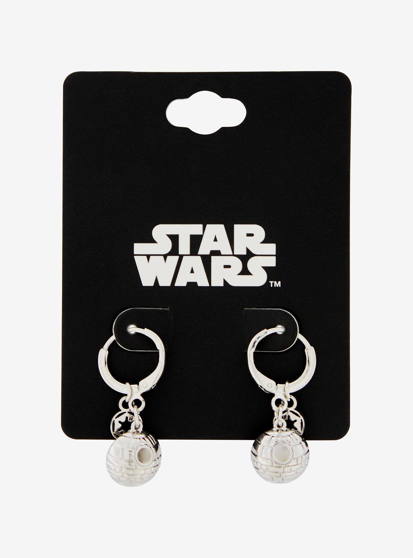 Star Wars Death Star Hoop Earrings &mdash; BoxLunch Exclusive, , hi-res
