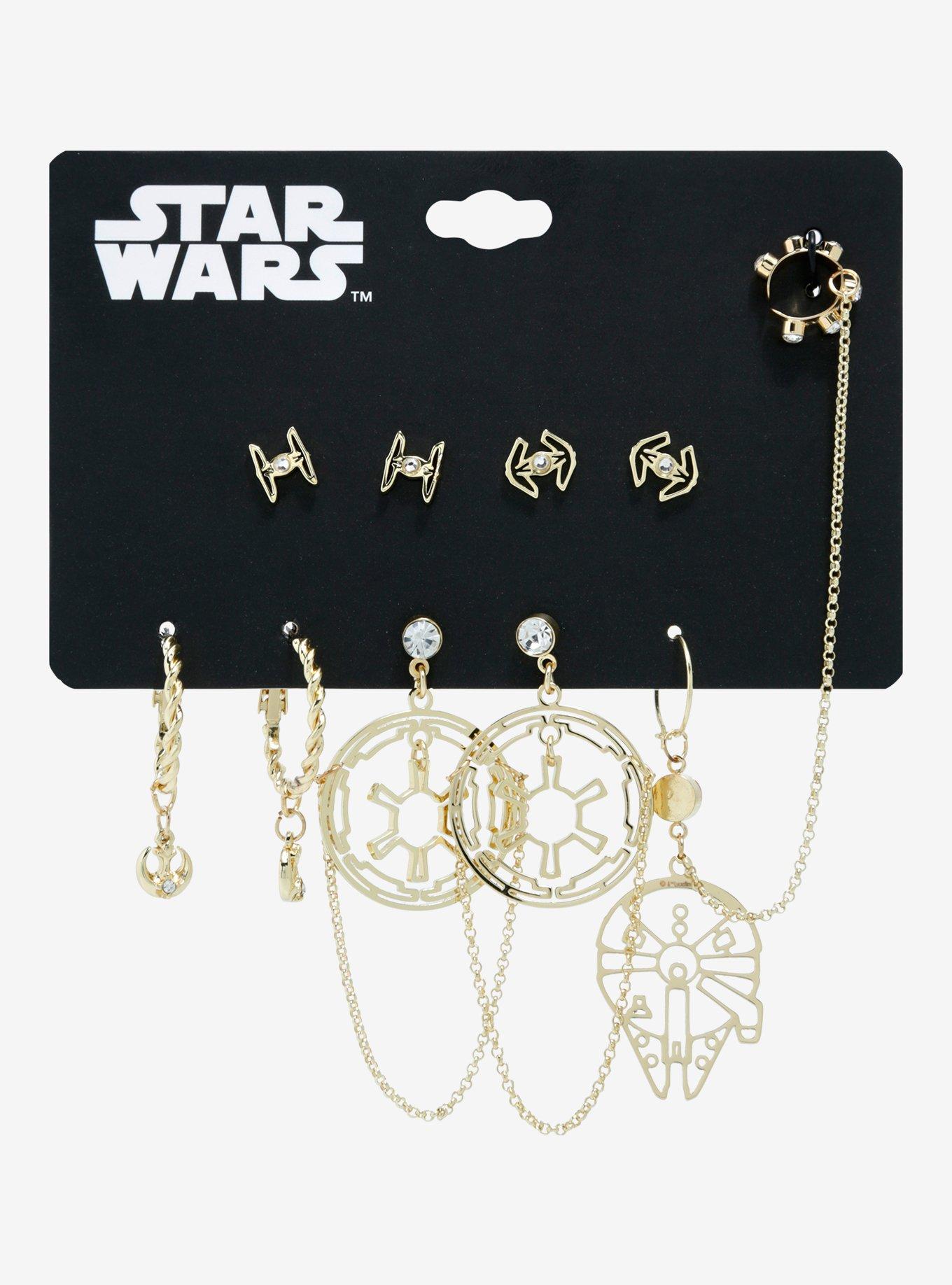 Star Wars Gold Icons Earring Set - BoxLunch Exclusive, , hi-res