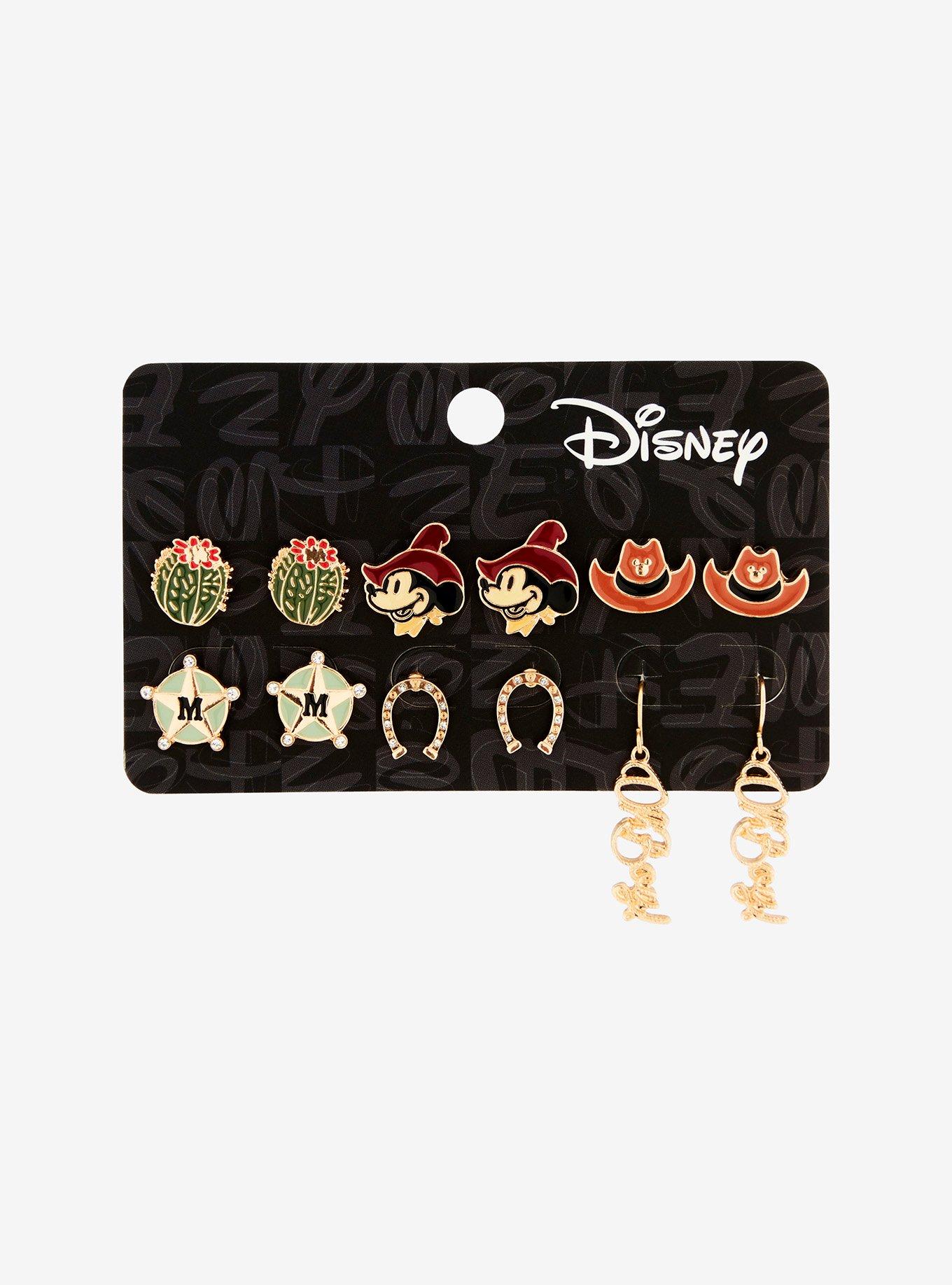 Disney Mickey Mouse Western Earrings Set — BoxLunch Exclusive, , hi-res