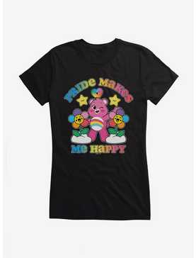 Care Bears Cheer Bear Pride Makes Me Happy Girls T-Shirt, , hi-res