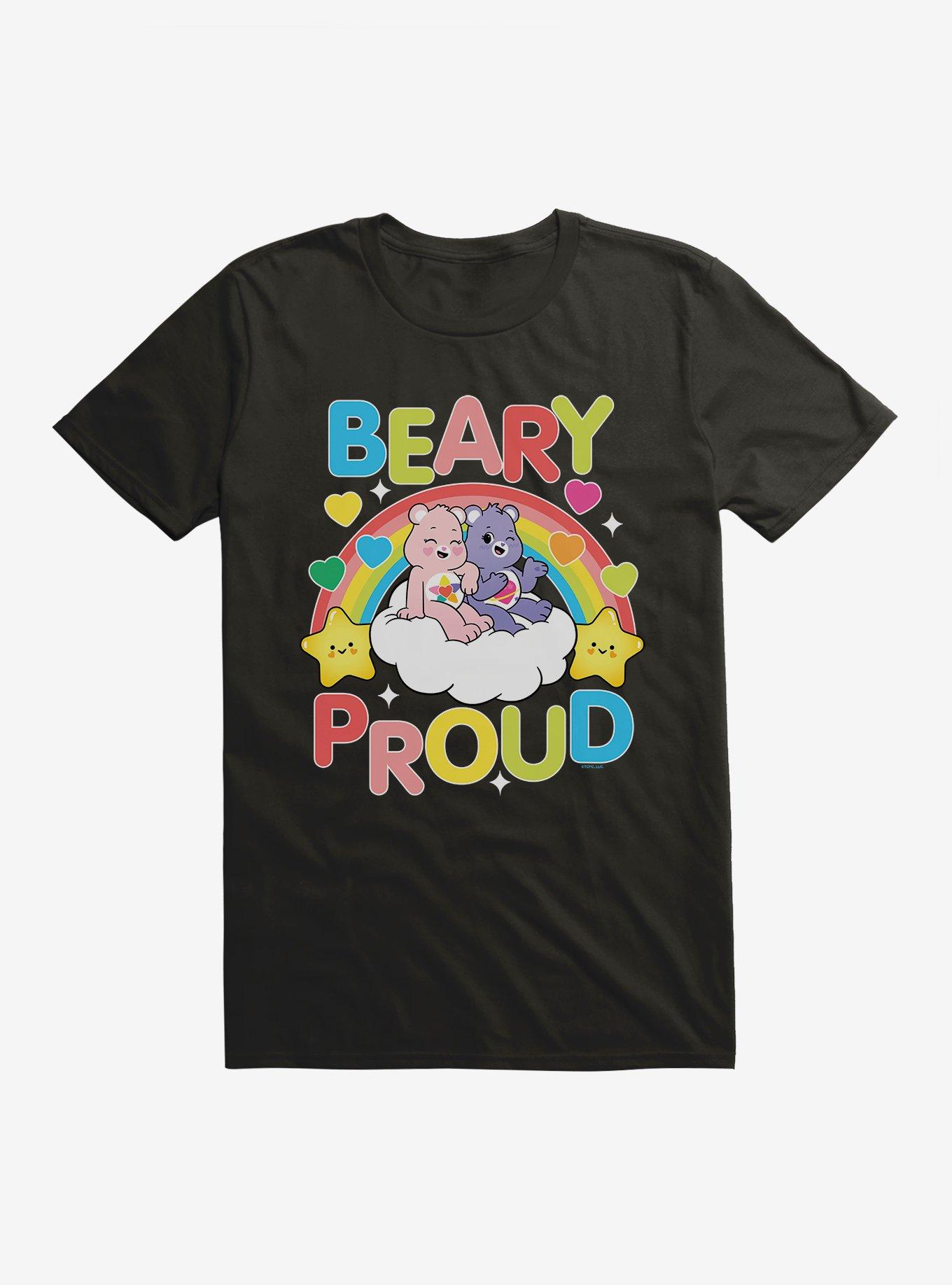 Care Bears True Heart Bear & Daydream Bear Beary Proud T-Shirt, BLACK, hi-res