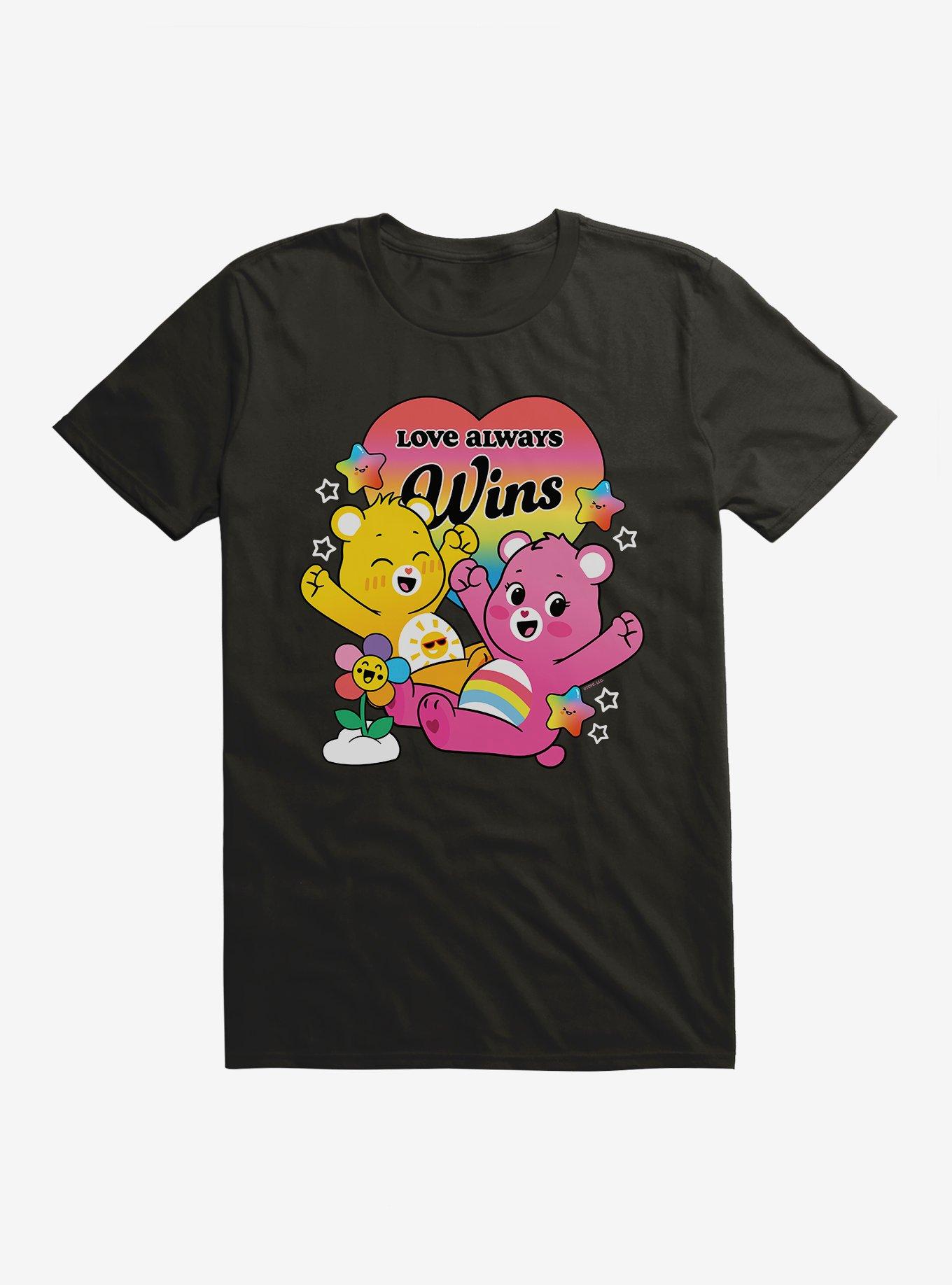 Care Bears Love Always Wins T-Shirt, BLACK, hi-res