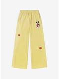 Samii Ryan Disney Mickey Mouse Velour Flare Women's Sweatpants, PALE YELLOW, hi-res