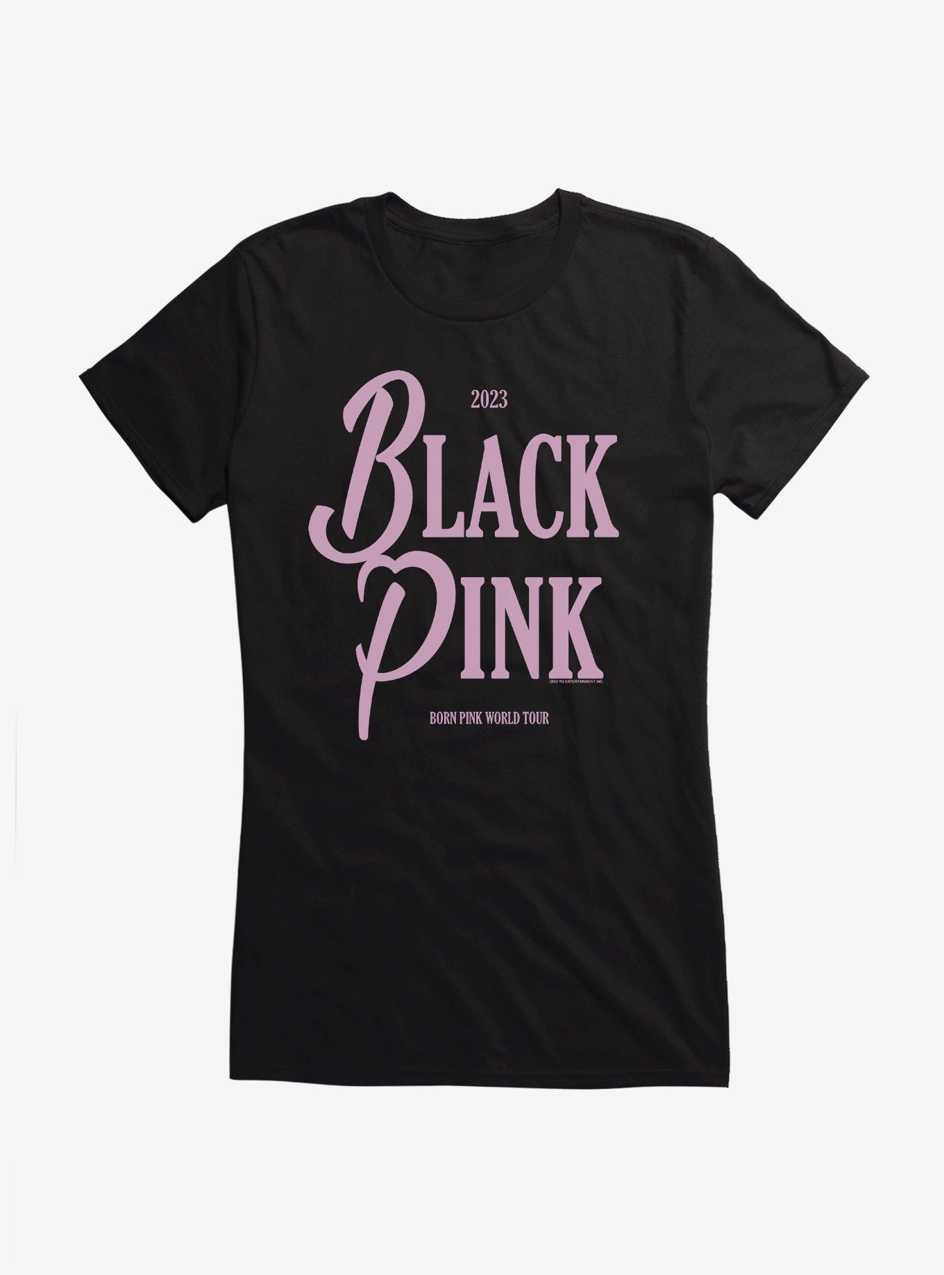 Black Pink 2023 Born World Tour Girls T-Shirt