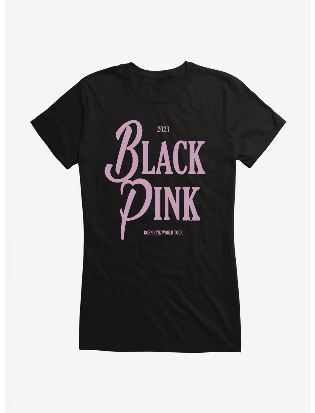 Black Pink 2023 Born Pink World Tour Girls T-Shirt, BLACK, hi-res