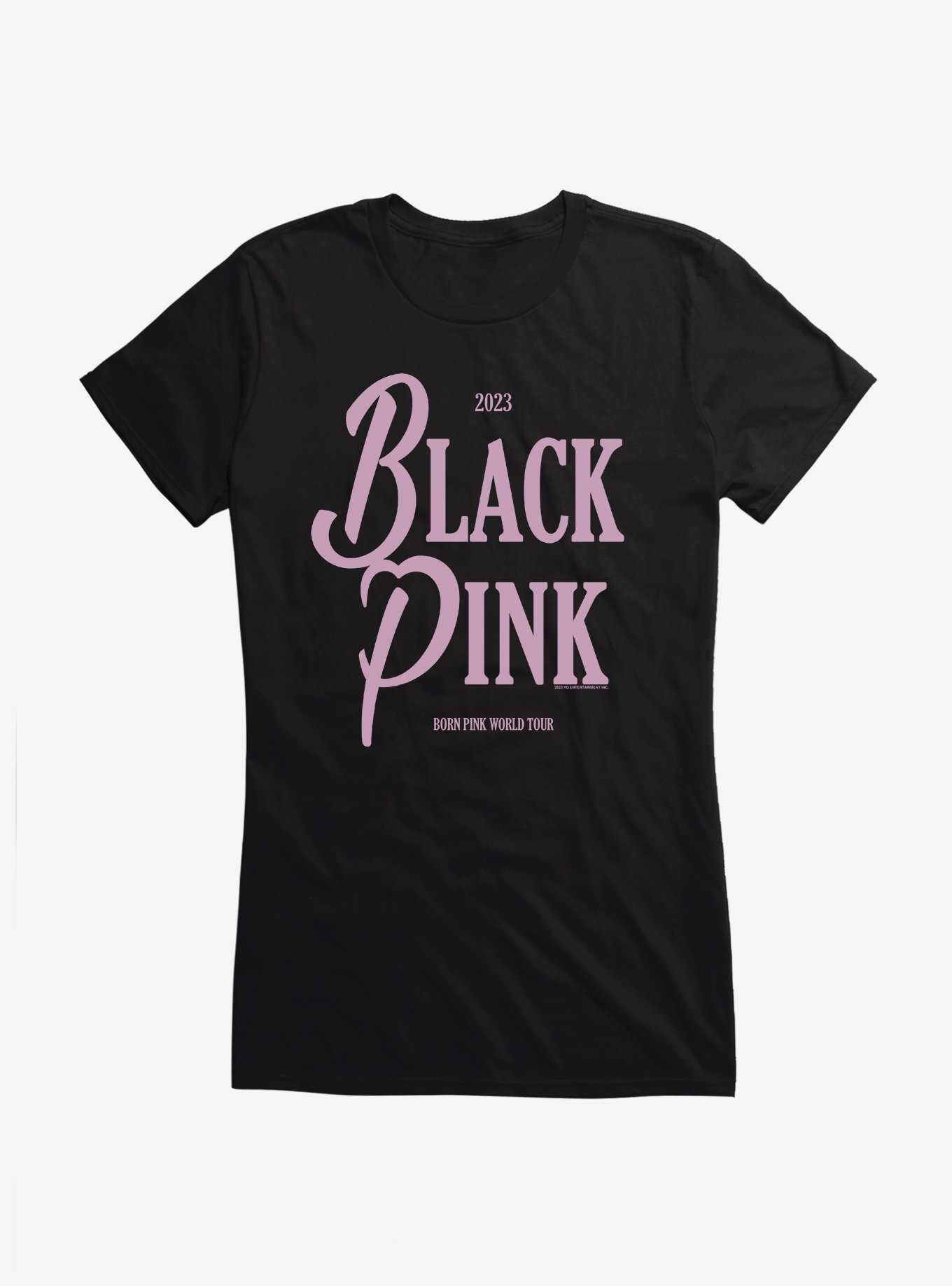 Black Pink 2023 Born Pink World Tour Girls T-Shirt, , hi-res
