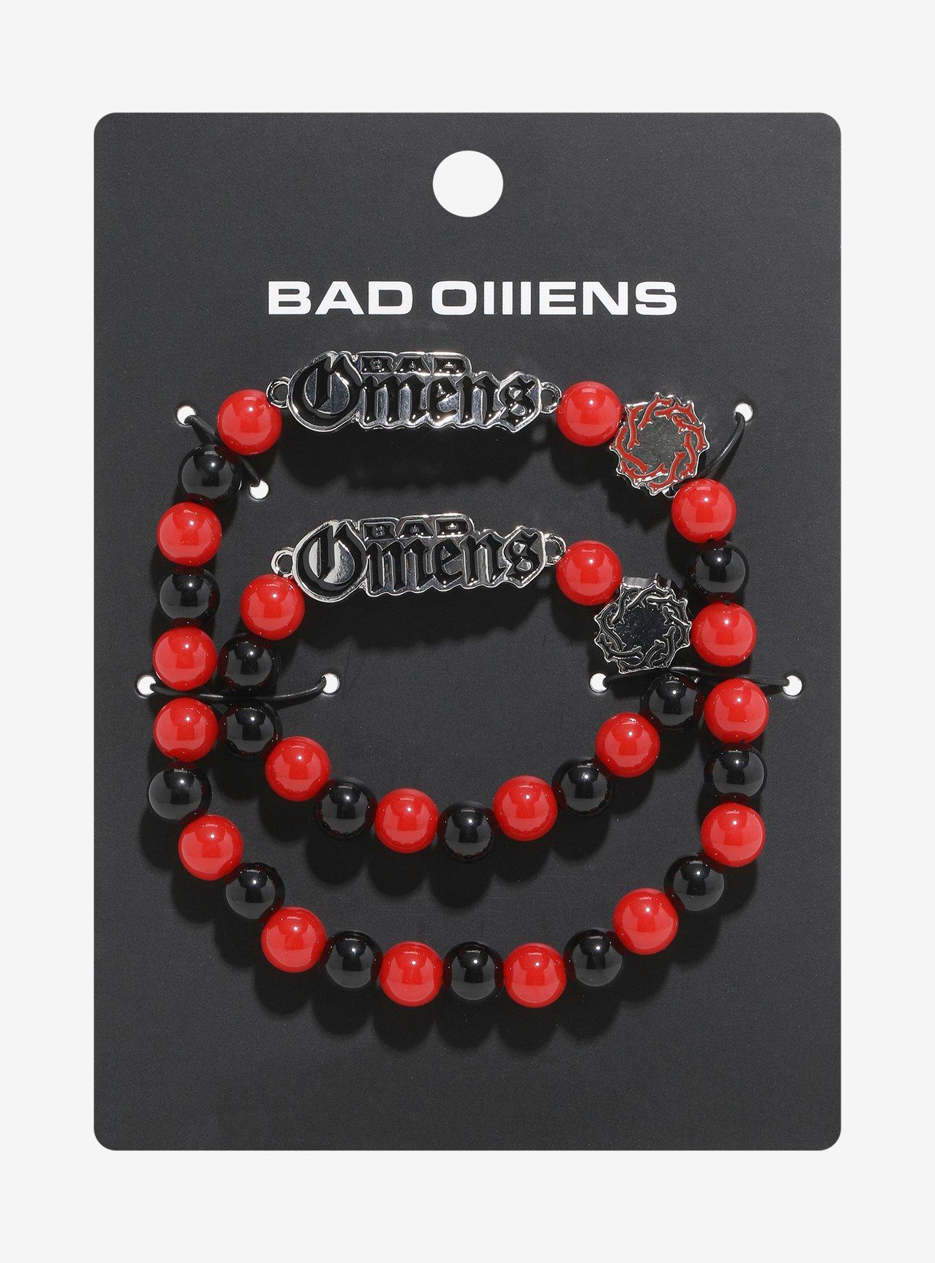 Bad Omens Logo Beaded Best Friend Bracelet Set, , hi-res