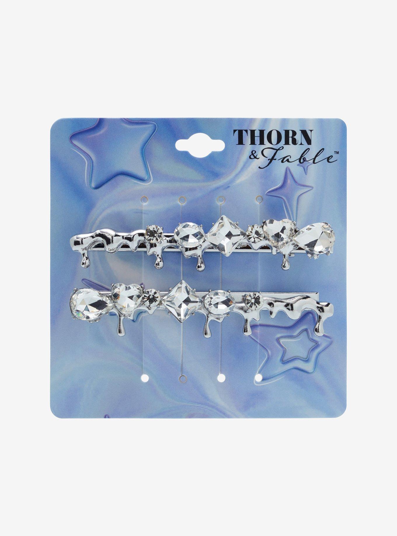 Thorn & Fable Star Gem Drip Hair Clip Set, , hi-res