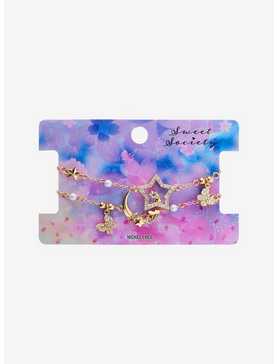 Sweet Society Sakura Moon & Star Bracelet Set, , hi-res