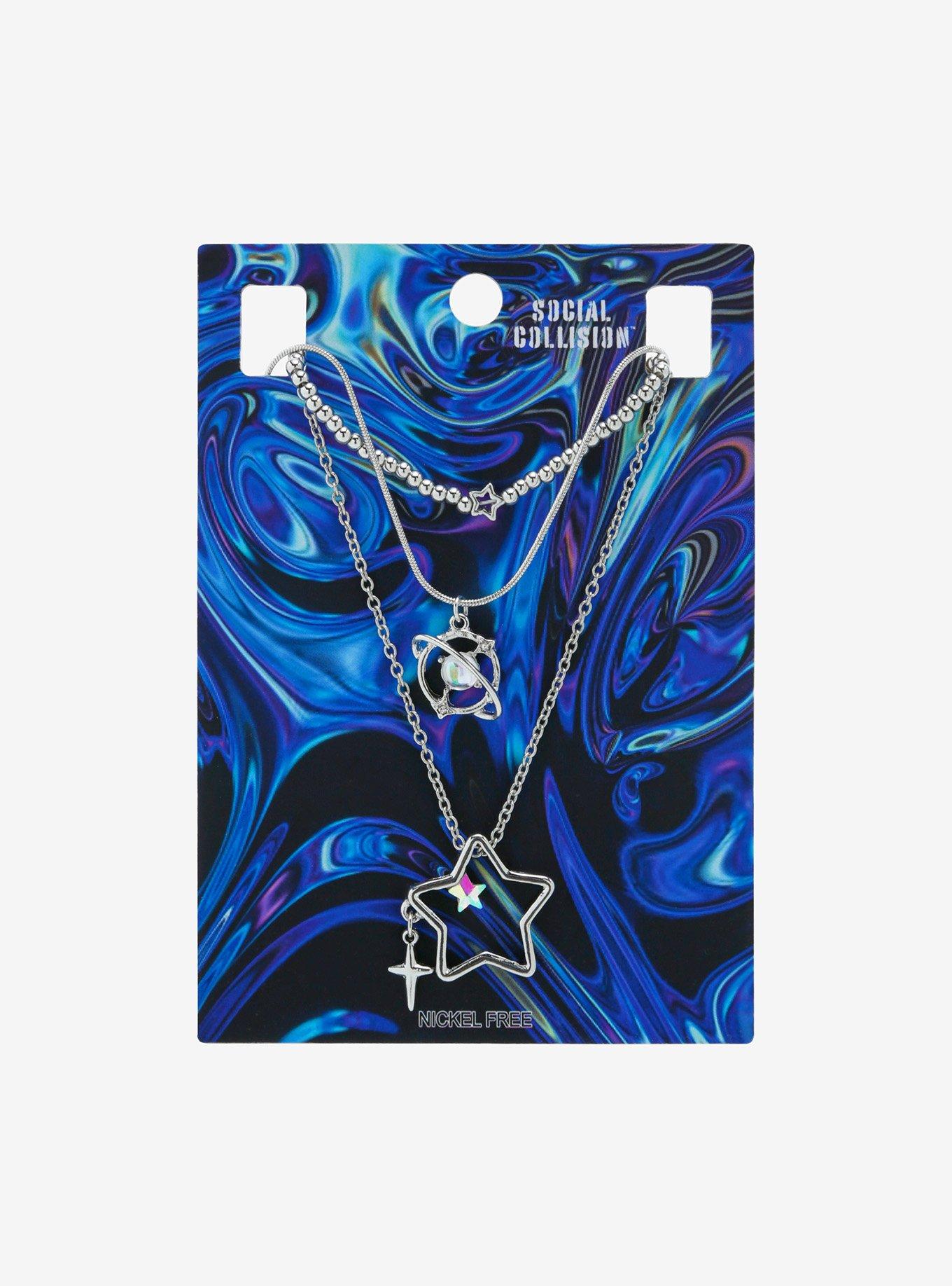 Social Collision Star Planet Necklace Set, , hi-res
