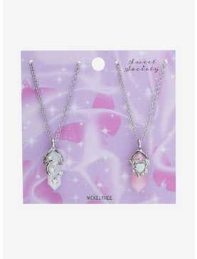 Sweet Society® Heart & Moon Crystal Best Friend Necklace Set, , hi-res