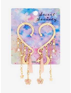 Sweet Society Celestial Sakura Heart Ear Cuffs, , hi-res