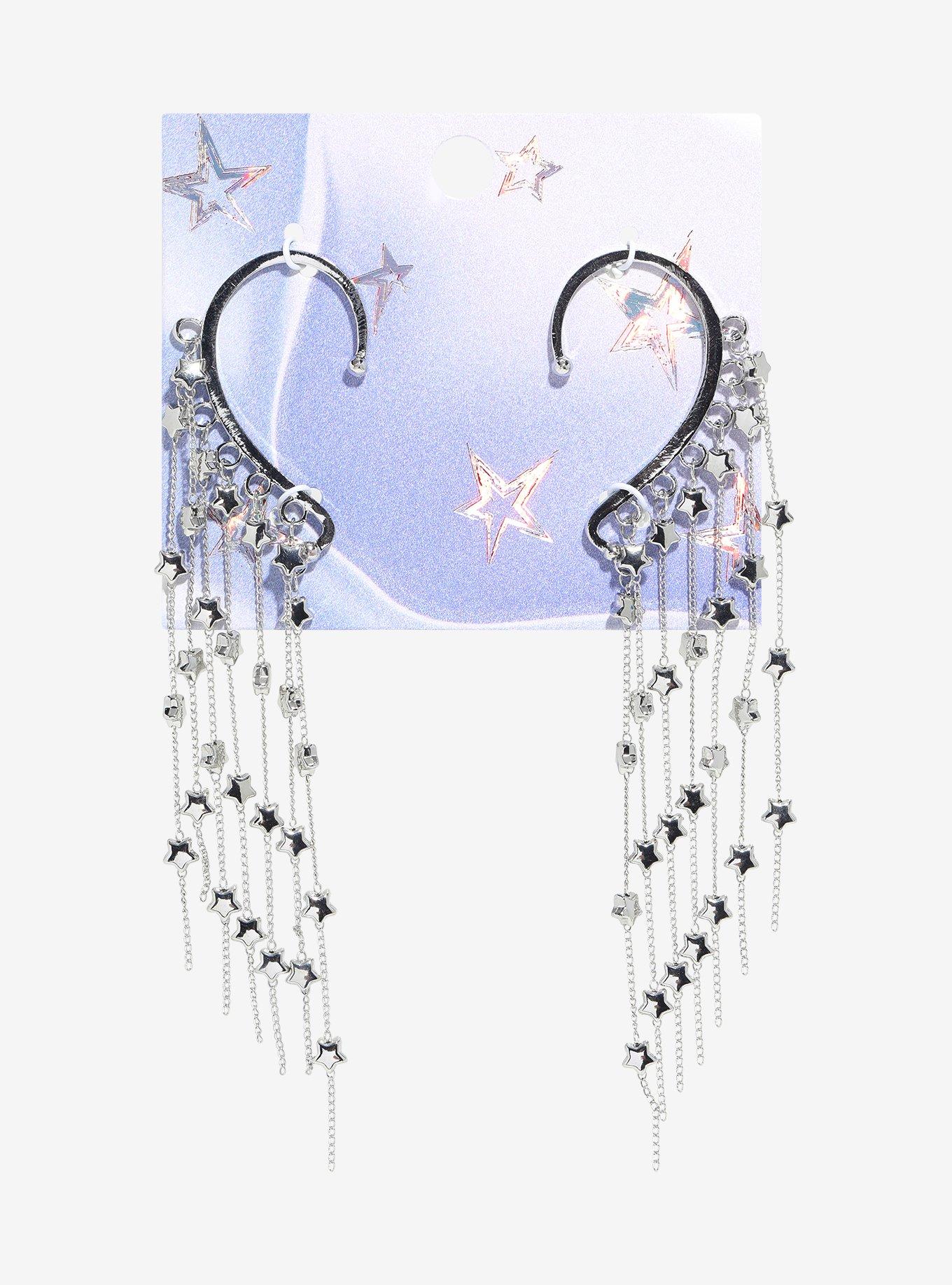Sweet Society Star Chain Ear Cuff Set, , hi-res