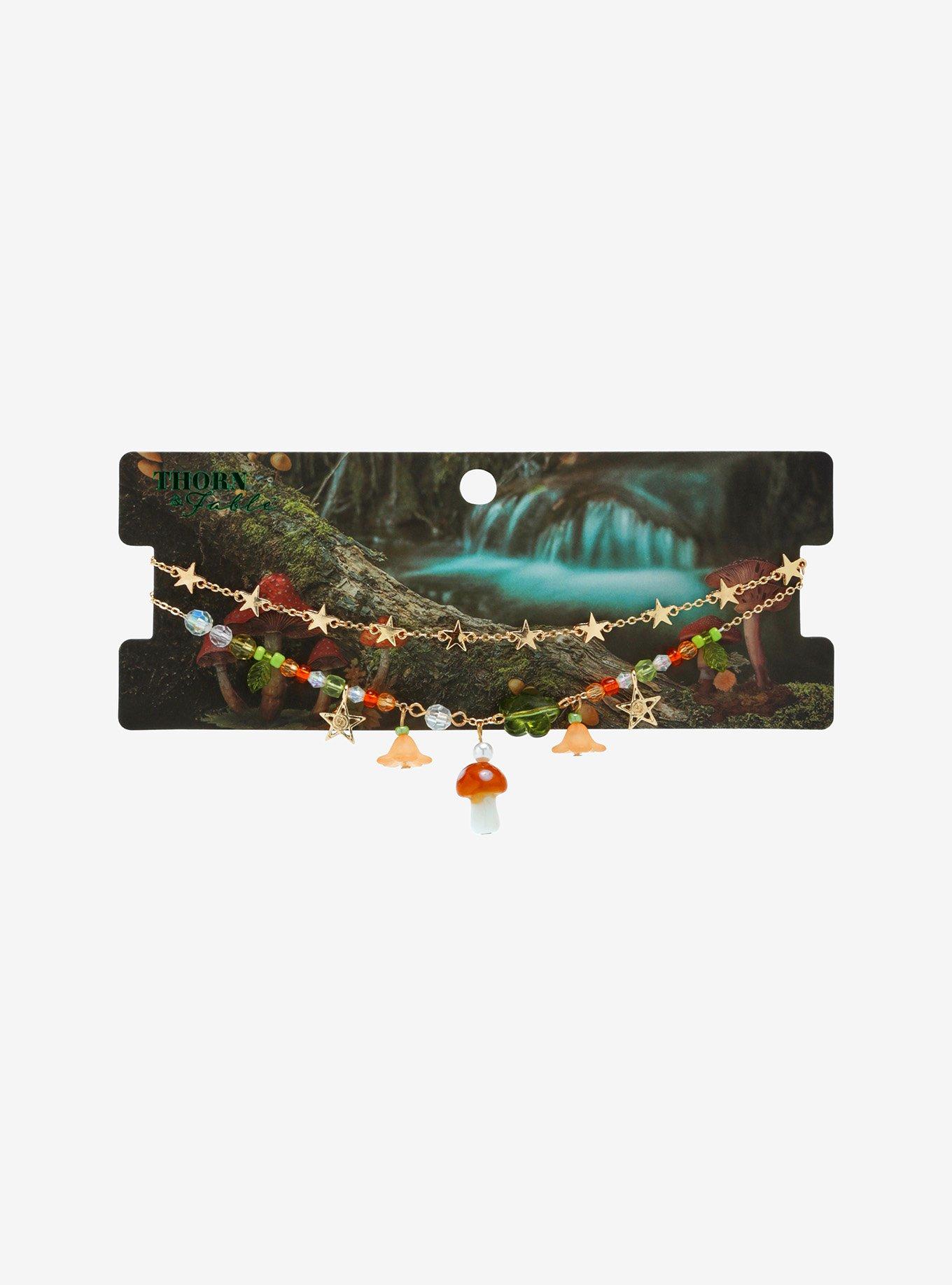 Thorn & Fable Mushroom Star Choker Necklace Set, , hi-res
