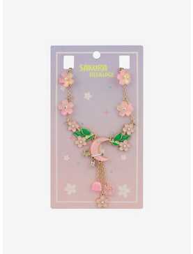 Sakura Flower Moon Necklace, , hi-res