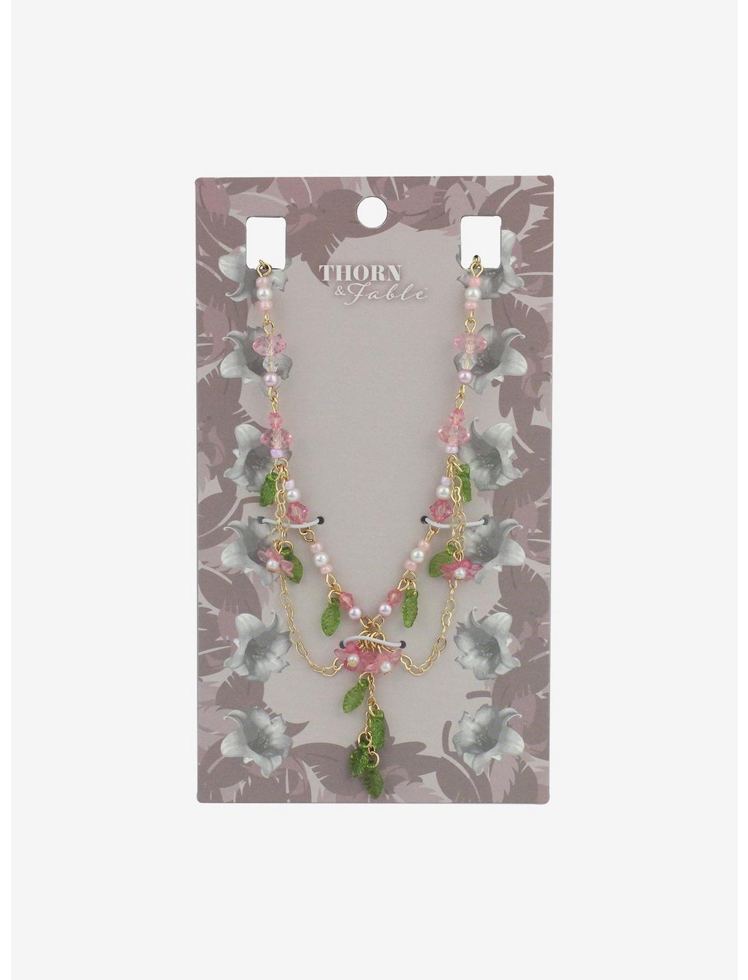 Thorn & Fable Sakura Falling Leaves Necklace, , hi-res