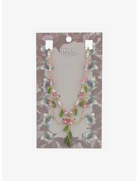 Thorn & Fable Sakura Falling Leaves Necklace, , hi-res