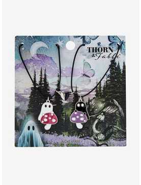 Thorn & Fable® Ghost Mushroom Magnetic Best Friend Necklace Set, , hi-res