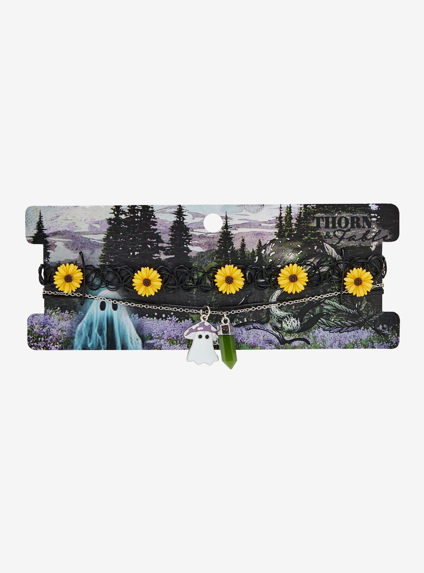 Thorn & Fable® Mushroom Ghost Daisy Choker Set, , hi-res